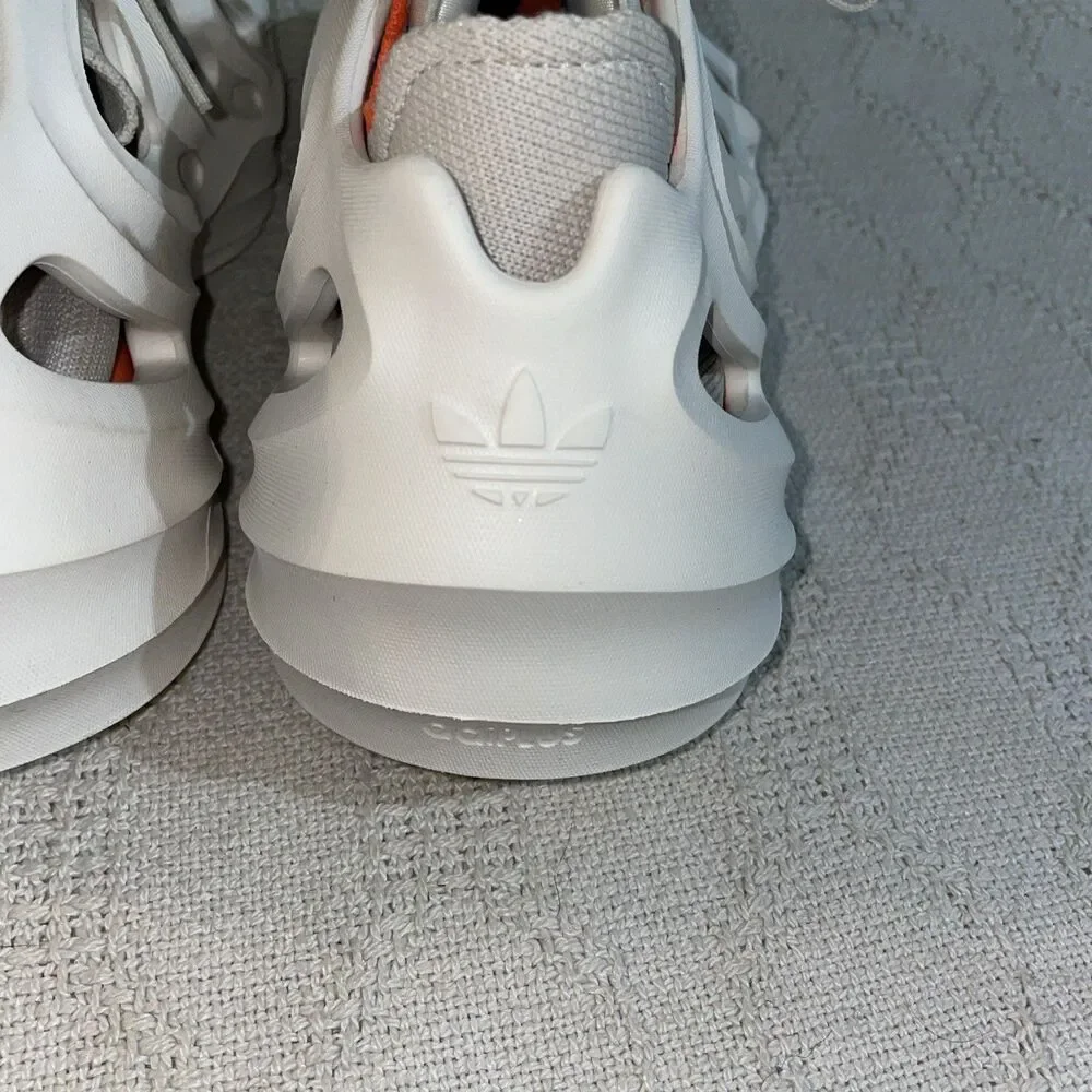 Adidas Adifoam Men’s Athletic Shoes Size 8 M White Cut Outs Athleisure NWOB